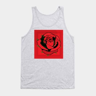 Red Rose Tank Top